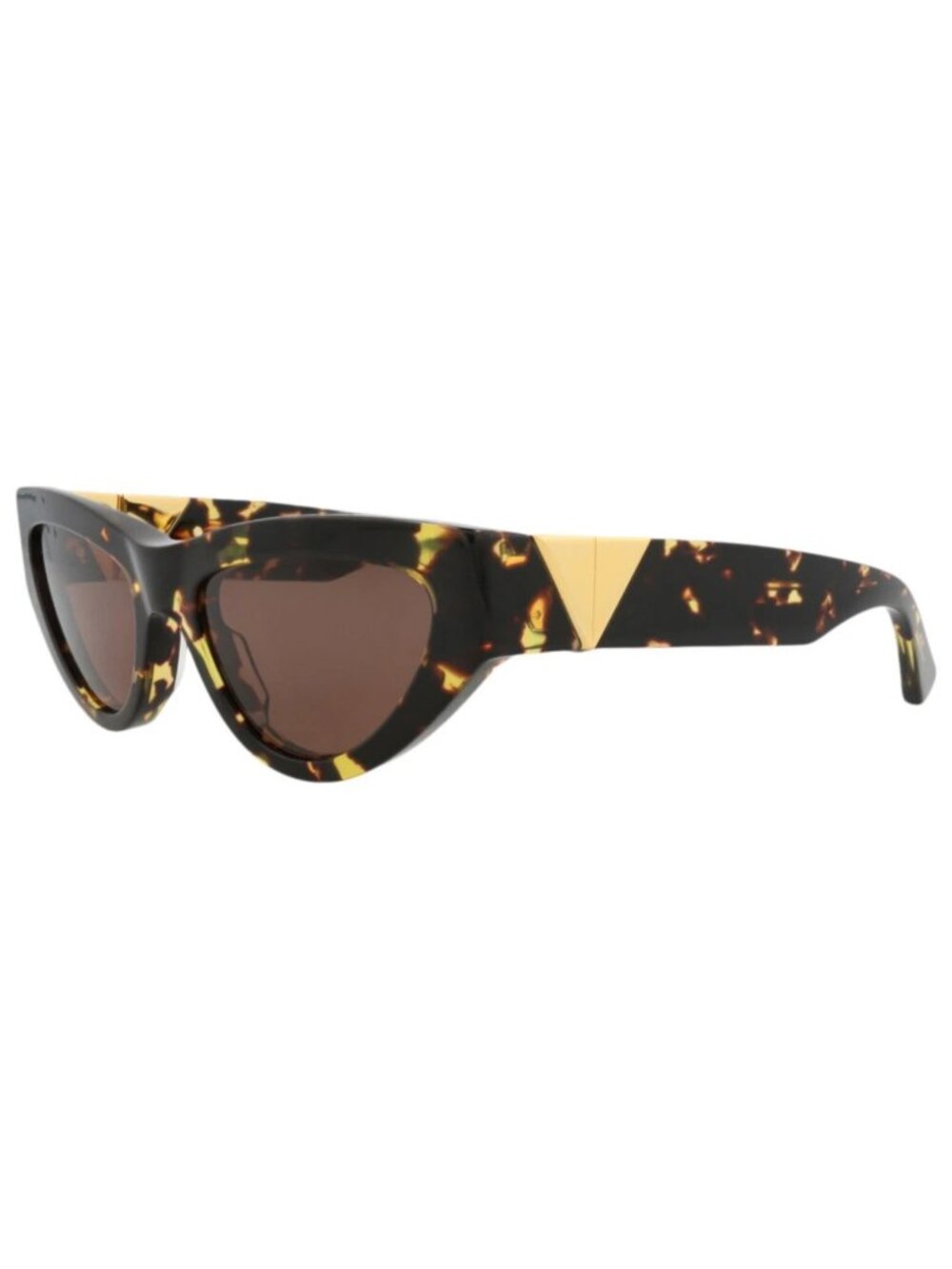 New Bottega Veneta Women's Sunglasses Cat Eye Acetate Frame Havana Havana Brown